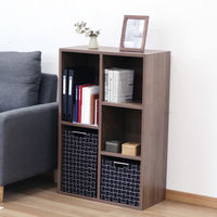 エイ・アイ・エス 可動棚ホームボックス 幅587×奥行292×高さ889mm ブラウン MBS-06 BR 1台（直送品）