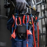 KNIPEX クニペックス コンフォートハンドル用テザーツールクリップ 10個入 レッド 006210TR 1個（直送品）