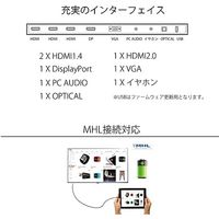 JAPANNEXT 43インチ ワイド 4K液晶モニター HDR対応 JNーIPS4302UHDR 1台