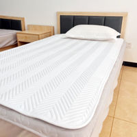 洗える業務用ベッドパッド シングルサイズ 1枚×10枚 ホワイト 191cm×91cmシンプル 寝具 敷パッド 医療 介護  ホテル 旅館 メディローブ