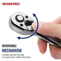 WORKPRO ワークプロ 1/4DR 72ギア ラチェットハンドル クイックリリース WP271010 1本（直送品）