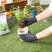 【使いきり手袋】 宇都宮製作 キング クラフトグローブ ブラック LL NBR0800PFーKB 1セット（1箱(50枚)×5）