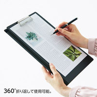 リヒトラブ 抗菌クリップファイル A4 ブルー F7740-8 1セット(1冊×3)