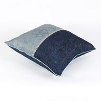 川島織物セルコン ペイズリー 背当クッションカバー 450×450mm ブルー LL1363_08B 1枚（直送品）