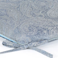 川島織物セルコン ペイズリー シートクッション 幅450×奥行430×高さ50mm ブルー LN1363_98B 1枚（直送品）