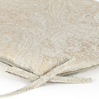 川島織物セルコン ペイズリー シートクッション 幅450×奥行430×高さ50mm ベージュ LN1363_98BE 1枚（直送品）