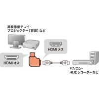 サンワサプライ HDMIアダプタ　L型(右) AD-HD21LYR 1個（直送品）