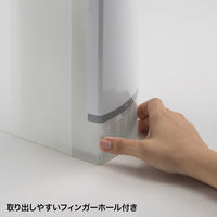 サンワサプライ ブルーレイディスク対応ファイルケース(128枚収納・クリア) FCD-FLBD128CL 1個