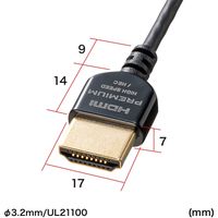 サンワサプライ プレミアムHDMIケーブル(スーパースリムタイプ) KM-HD20-PSS15 1本（直送品）