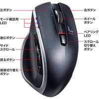 サンワサプライ 高速スクロールハイパーブルーLEDマウス MA-WBTBL192BK 1個（直送品）