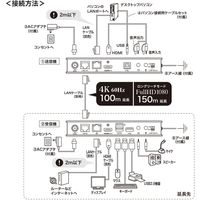 サンワサプライ KVMエクステンダー（HDMI・USB用） VGA-EXKVMHU 1個（直送品）