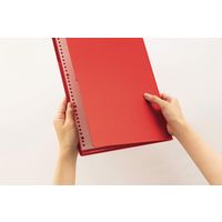 ライオン事務器 フラップ式ホルダー ビジカル A4E FH-300B 黄色(イエロー) 13987 1セット(1冊×3)