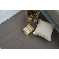 スミノエ コンシェルジュ ウールスコット プレーン 防炎 ラグ WS103 3500×3500mm ライトブラウン 1枚（直送品）