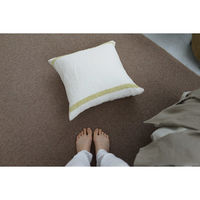 スミノエ コンシェルジュ ウールスコット プレーン 防炎 ラグ WS105 1400×2000mm キャメル 1枚（直送品）