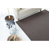 スミノエ コンシェルジュ ウールスコット プレーン 防炎 ラグ WS106 1400×2000mm ブラウン 1枚（直送品）