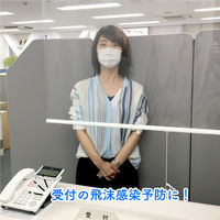 【飛沫防止】防炎・抗菌・・透明ビニールロールスクリーン幅120cm×高121～160cm trv003-120x160 1個 トーソー（直送品）