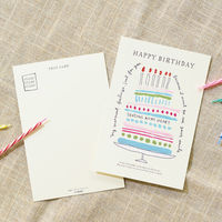 ヘッズ ギフトバースデイポストカード-1/ケーキ 250枚(50枚×5) GIH-PCD1 1セット(250枚入)（直送品）