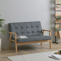 佐藤産業 ロコラ ソファ 2人掛 幅1135mm グレー ROCOLOR 2P GY 1台（直送品）