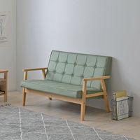 佐藤産業 ロコラ ソファ 2人掛 幅1135mm グリーン ROCOLOR 2P GR 1台（直送品）