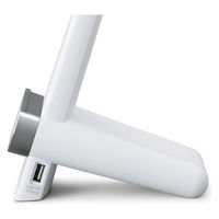 アイリスオーヤマ LEDデスクライトQi充電シリーズ 縦置きタイプ 調光・調色 ホワイト LDL-QLDL-W 1台