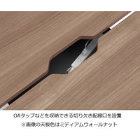 オカムラ VILLAGE VD-A　ワークテーブル　幅1800×奥行1200×高さ720mm　天板ホワイト/脚ブラック 1台（取寄品）