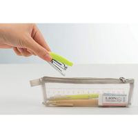 ライオン事務器 楽ホッチ ホッチキス(ステープラ) 15枚とじ S-15 ピンク(桃) 20416 1セット(4台)（直送品）