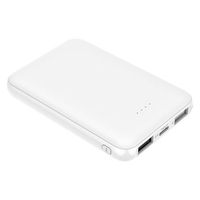 磁気研究所 超小型 Type-C入出力対応モバイルバッテリー5000mAh ホワイト HD-MBTC5000GFWH 1個