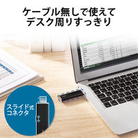 エレコム SSD 500GB 外付け ポータブル 超小型 USB3.2（Gen1）対応 ESD-EMN0500GBKR 1台