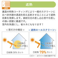 【1cm単位】高機能「遮光」「遮熱」ロールスクリーン幅58cmx高さ300cm jia4162-jia_w58h300 1セット トーソー（直送品）