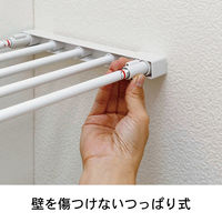 平安伸銅工業 突っ張り棚 強力伸縮 耐荷重13~30kg 幅63~93cm WH KB-63 1個