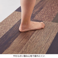 ベストコ ぷにぷにキッチンマット 45×120 ミックスウッド ND-9852 1個