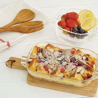 HARIO 耐熱ガラス製 トースター皿 3個セット HTZ-2808 1個（直送品）