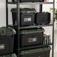 JEJアステージ アクティブストッカー400X（耐荷重80Kg） ブラックグリーン 1箱（6個）