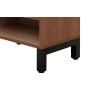 アール・エフ・ヤマカワ 木製シューズラック　ミーツ　ダブル　ウォルナット RFMSR-DBDM　1台(2梱包)