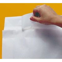 「現場のチカラ」 スーパーバッグ 宅配袋（紙製） フィルム貼り 白 特小（60サイズ対応） 封かんシール付 1パック（100枚入）  オリジナル