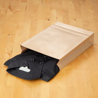 「現場のチカラ」 スーパーバッグ 宅配袋（紙製）ラミネート加工 茶 特小（60サイズ対応） 封かんシール付 1パック（100枚入）  オリジナル