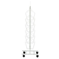 テラモト 両面パンフレットスタンド(1列6段) ホワイト OT9801560 1台