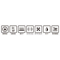 おたふく手袋 BTパワーストレッチ サーモエボボア ヘビーウェイト ロングタイツ 77.アッシュブラック M JW-251 1個（直送品）