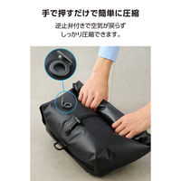 旅行用圧縮袋 19L 圧縮ポーチ トラベルポーチ 衣類収納 繰り返し使用可 ブラック BMA-TRCS02MBK エレコム 1個（直送品）