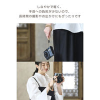 カメラストラップ 手首用 チェキ instax 写ルンです コンデジ対応 ブラウン IC-STHKNBR エレコム 1個（直送品）