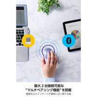 ワイヤレスマウス 静音 Bluetooth 無線(USB) 両対応 4ボタン ブルー M-MY20MBSXBU エレコム 1個（直送品）