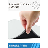 マウスパッド 布製 撥水 高耐久 ほつれにくい 滑り止め 抗菌 グレー MP-ALMWGY エレコム 1個（直送品）