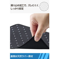 マウスパッド 布製 撥水 高耐久 ほつれにくい 滑り止め 抗菌 黒×白 MP-LMWDBK エレコム 1個（直送品）