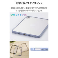 iPad miniケース 8.3インチ(A17 Pro) 耐衝撃 背面クリア ブルーグレー TB-A25STSLOBG エレコム 1個（直送品）