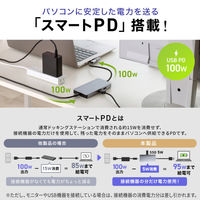 サンワサプライ USB TypeーC ドッキングステーション USB-DKM8S 1個