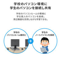 サンワサプライ TypeーC接続・HDMI接続対応パソコン切替器(エミュレーション非搭載) SW-KVM2DK 1個