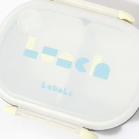 (らこれキッズ)ブロックロゴランチボックス チャコール 弁当箱 LAKOLE/ラコレ
