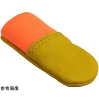 ウインセス 牛革指サック 女性 人差指用 オレンジ 1袋(10本入) * 1袋 69-4690-08（直送品）