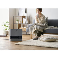 アイリスオーヤマ 大風量 加湿 セラミックファンヒーター  速暖 グレー JKC125D1-H １台