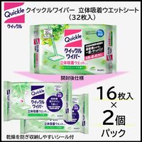 花王 クイックルワイパー 立体吸着ウエットシート シトラスハーブ 1パック（32枚入）